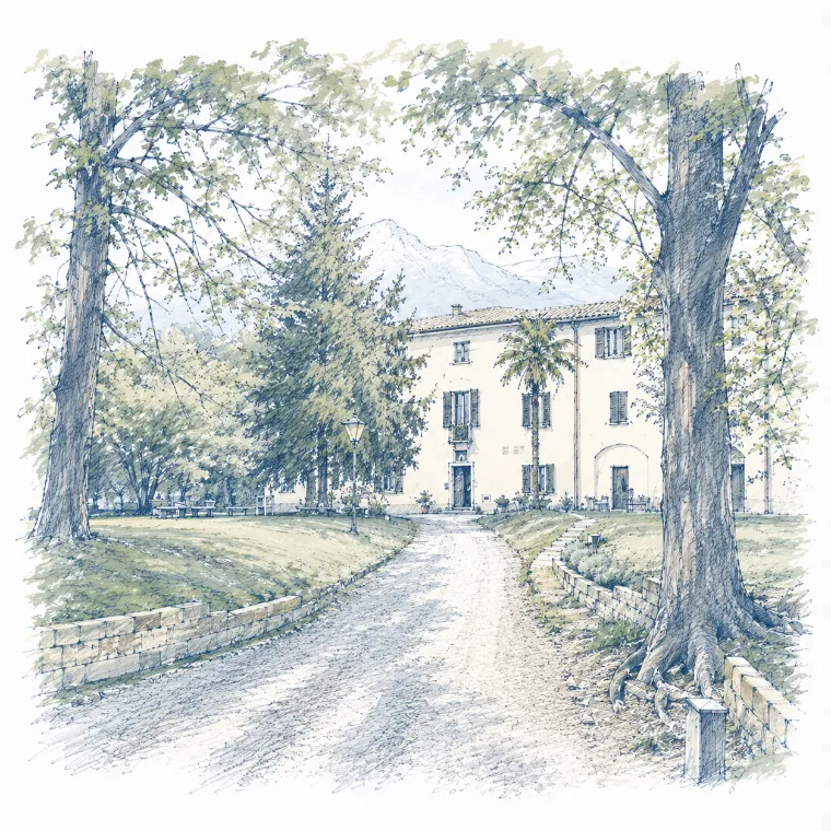casa-ritiri-erba-esterno Edificio dell'Oasi Francescana con gli spazi disponibili a Erba